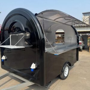 Remorque food truck demi-ronde Classic noire — Tyler's Foodtrailers
